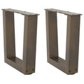Salontafelpoten 2 st V-vormig 30x(30-31,3) cm staal naturel