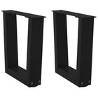 Coffee table legs 2 pcs V-shaped 40x(30-31.3) cm steel black