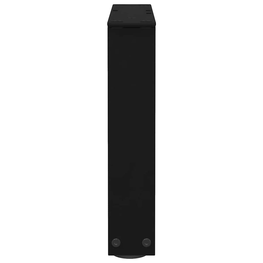 Eettafelpoten 2 st V-vormig 40x(30-31,3) cm staal zwart
