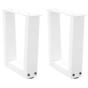 Tafelpoten 2 st V-vormig 40x30 cm staal wit