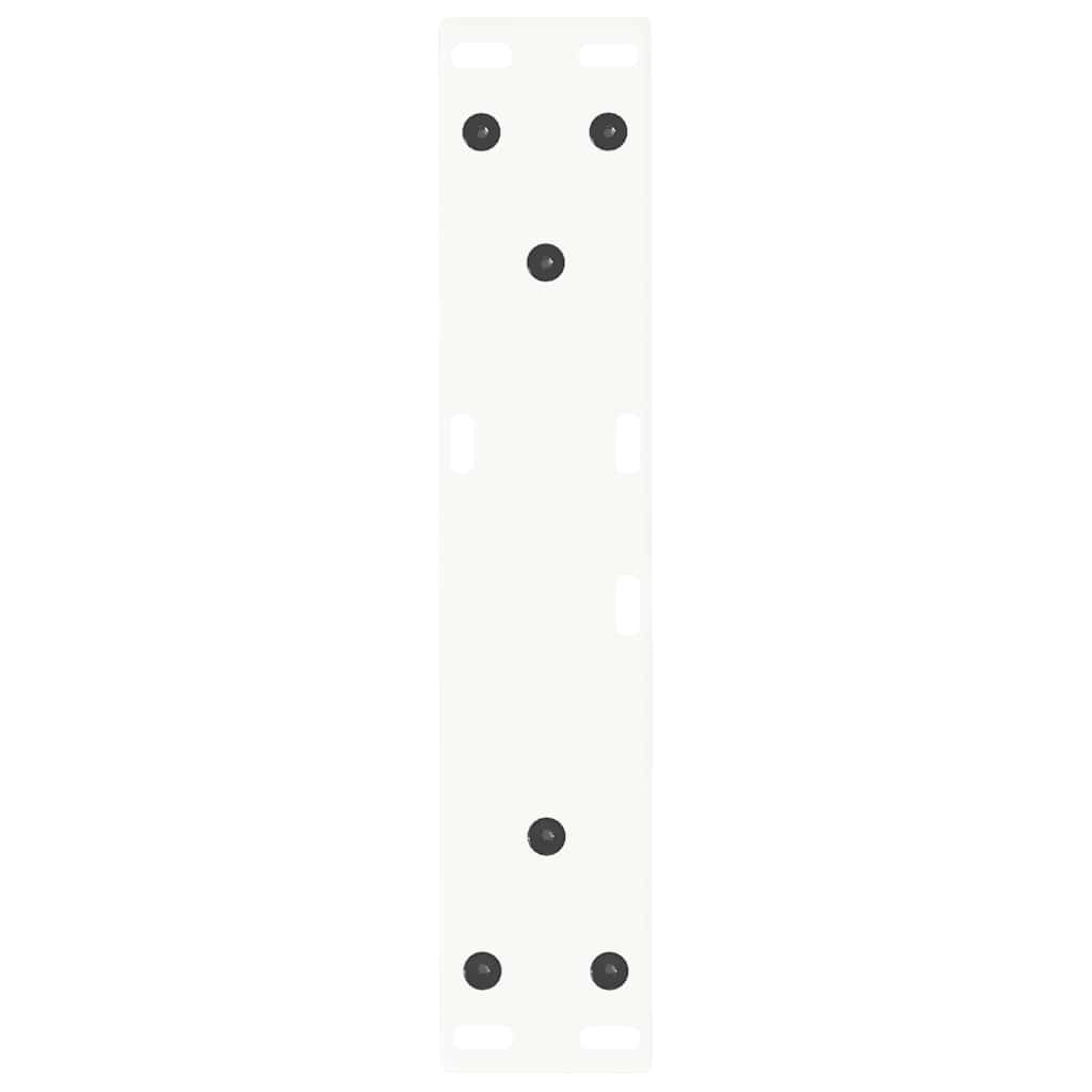 Eettafelpoten 2 st V-vormig 40x(30-31,3) cm staal wit