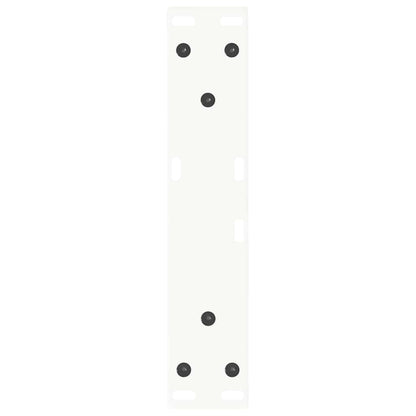 Eettafelpoten 2 st V-vormig 40x(30-31,3) cm staal wit