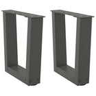 Coffee table legs 2 pcs V-shaped 40x(30-31.3) cm steel anthracite