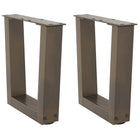 Coffee table legs 2 pcs V-shaped 40x(30-31.3) cm steel natural