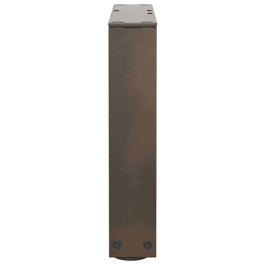 Eettafelpoten 2 st V-vormig 40x(30-31,3) cm staal naturel