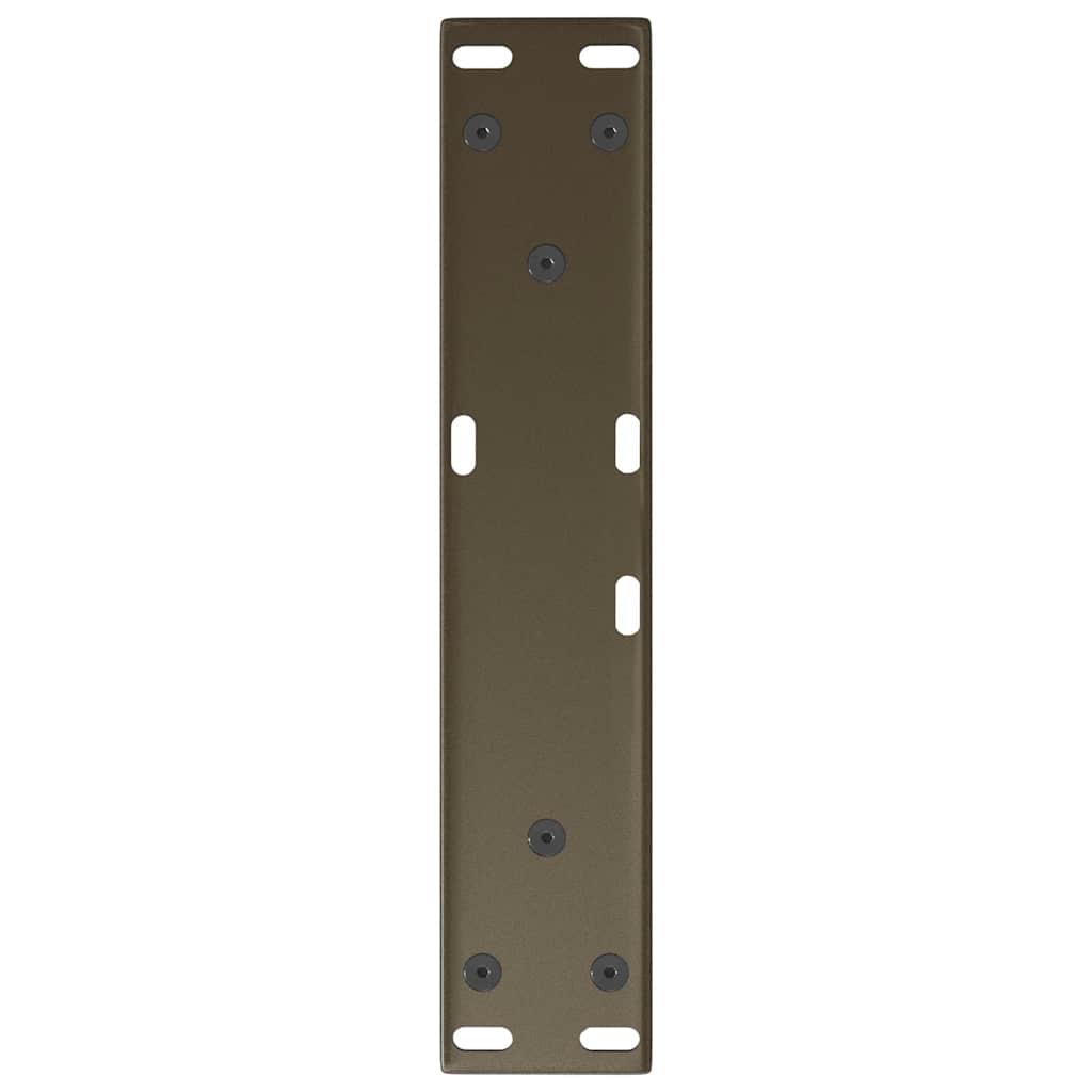 Eettafelpoten 2 st V-vormig 40x(30-31,3) cm staal naturel