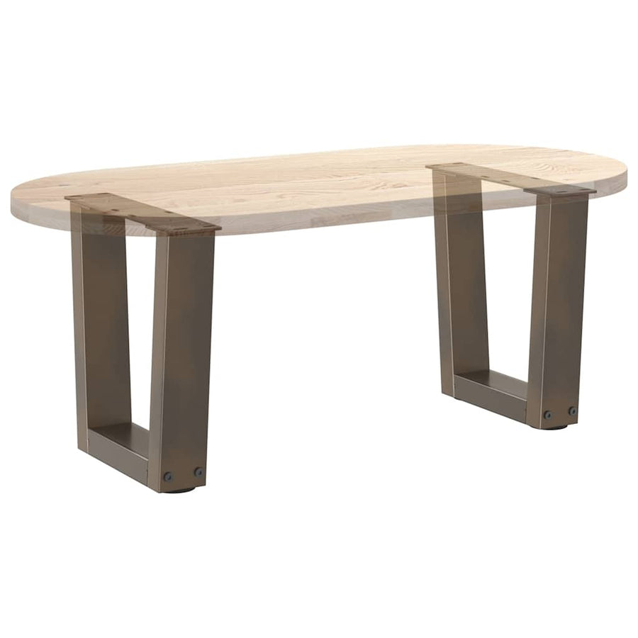 Eettafelpoten 2 st V-vormig 40x(30-31,3) cm staal naturel