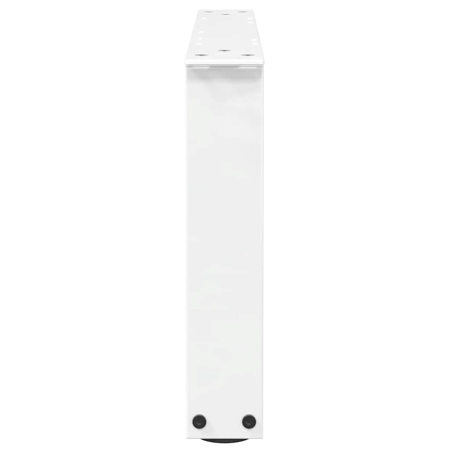 Eettafelpoten 2 st V-vormig 50x(30-31,3) cm staal wit