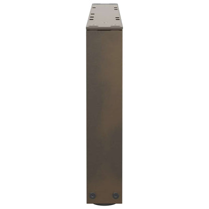 Eettafelpoten 2 st V-vormig 50x(30-31,3) cm staal naturel