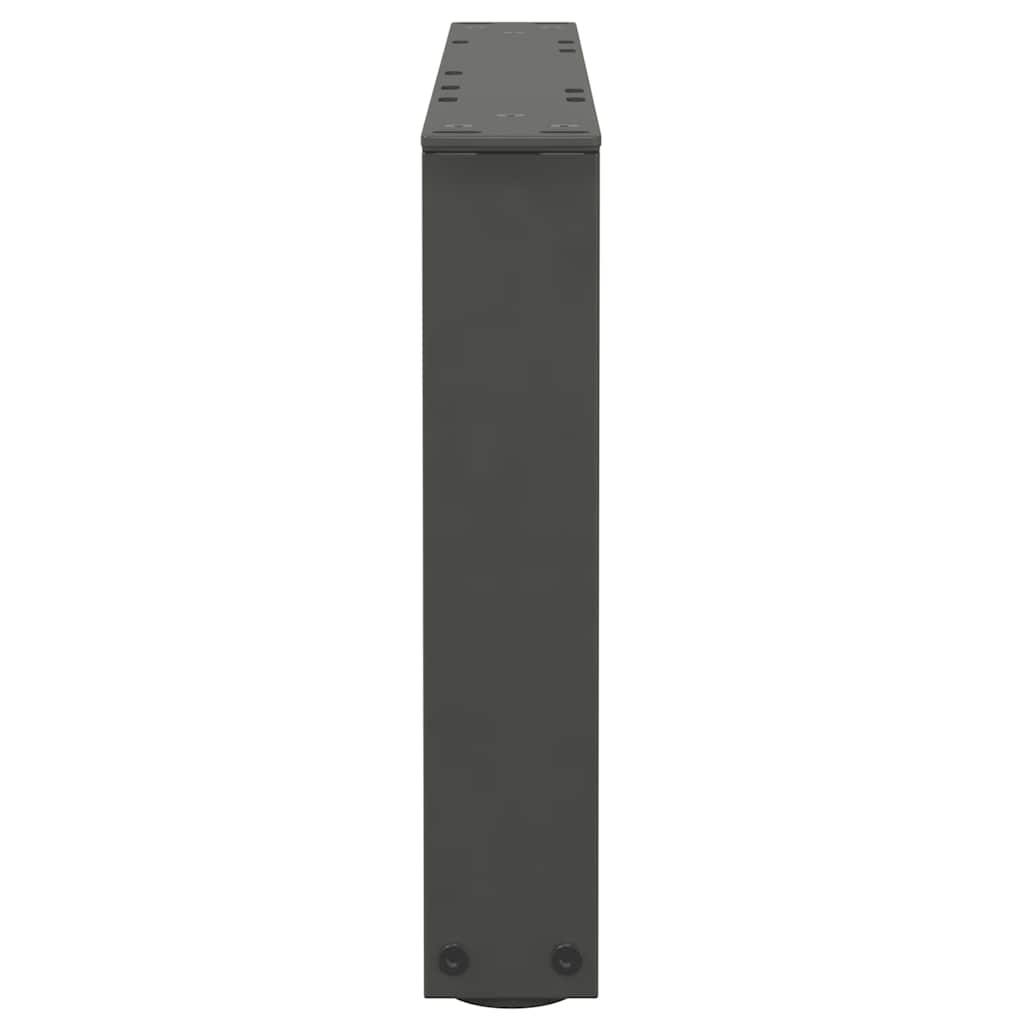 Eettafelpoten 2 st V-vormig 60x(30-31,3) cm staal antraciet