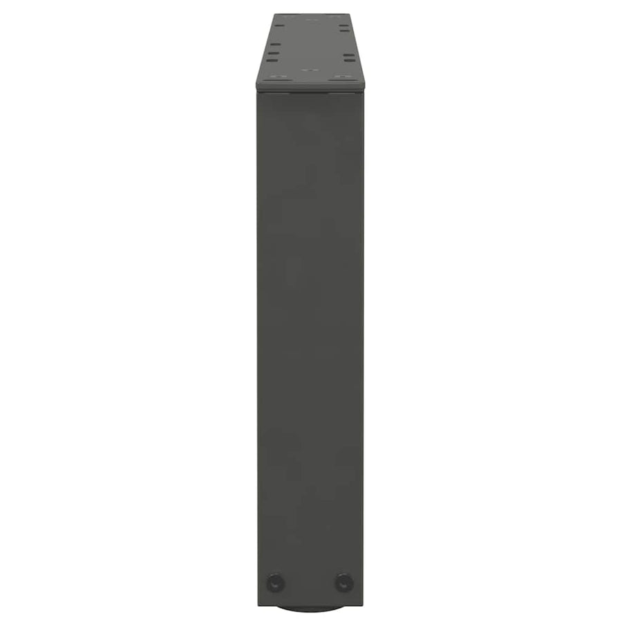 Eettafelpoten 2 st V-vormig 60x(30-31,3) cm staal antraciet