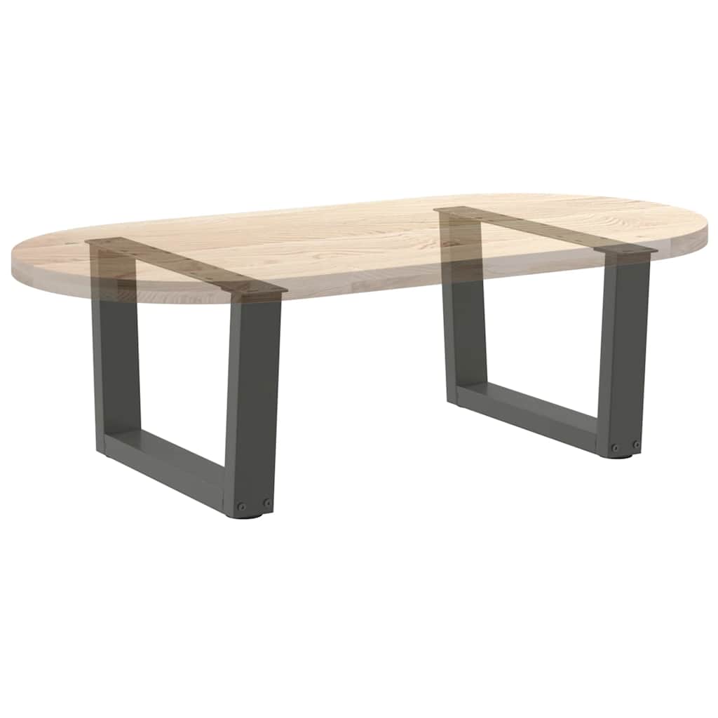 Eettafelpoten 2 st V-vormig 60x(30-31,3) cm staal antraciet