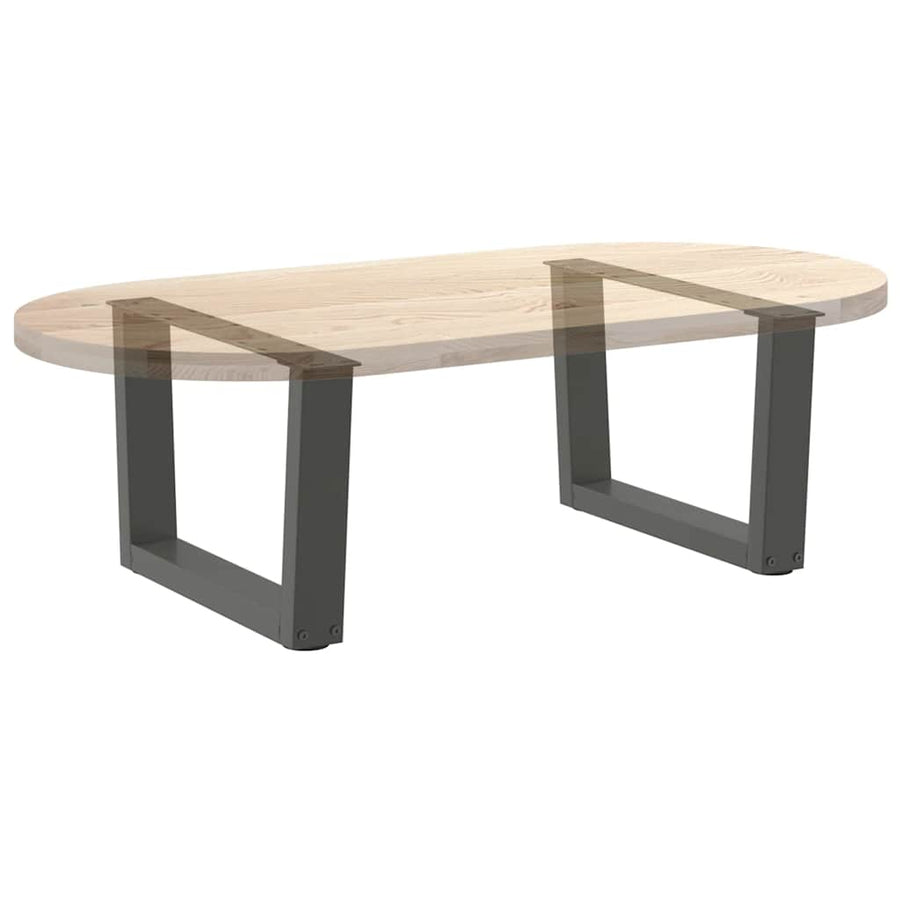 Eettafelpoten 2 st V-vormig 60x(30-31,3) cm staal antraciet