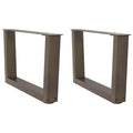 Salontafelpoten 2 st V-vormig 60x(30-31,3) cm staal naturel
