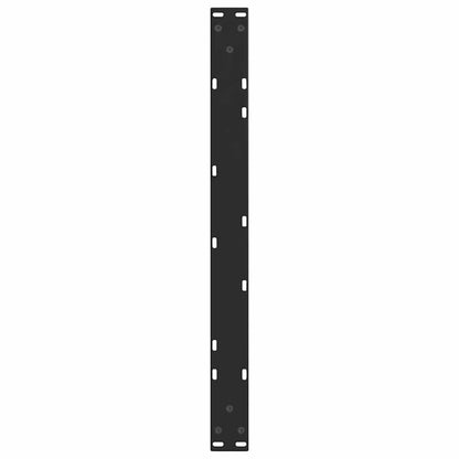 Eettafelpoten 2 st V-vormig 70x(30-31,3) cm staal zwart