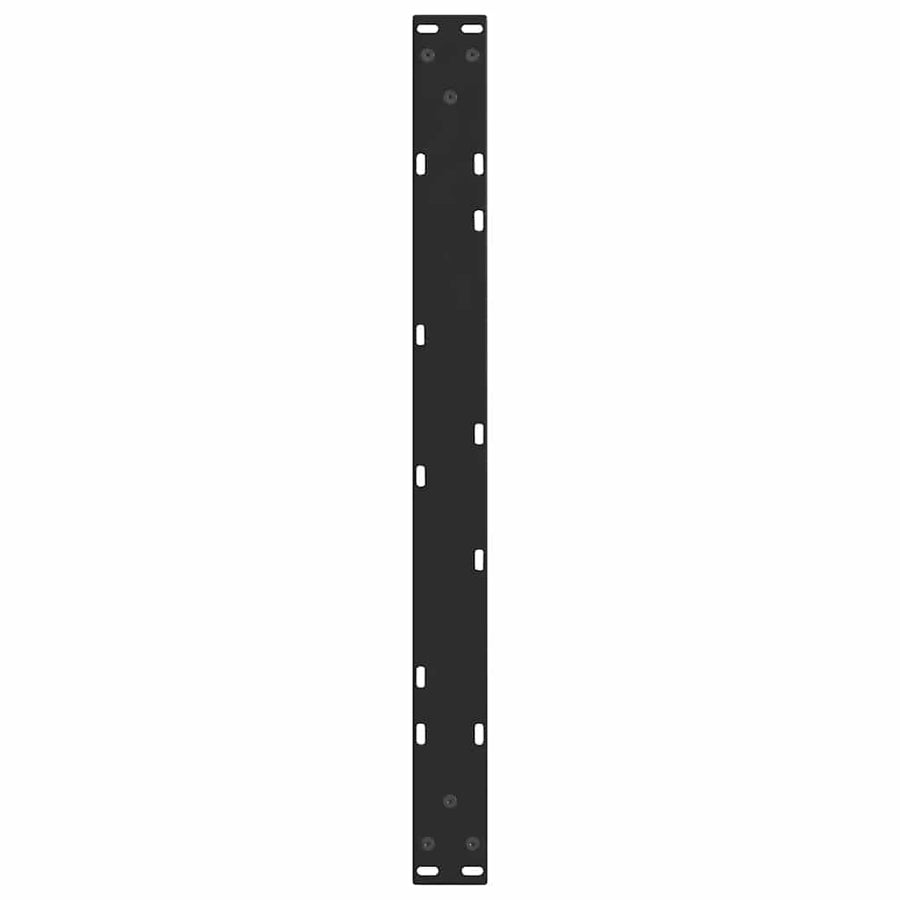 Eettafelpoten 2 st V-vormig 70x(30-31,3) cm staal zwart
