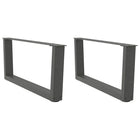 Coffee table legs 2 pcs V-shaped 70x(30-31.3) cm steel anthracite