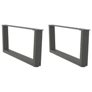 Coffee table legs 2 pcs V-shaped 70x(30-31.3) cm steel anthracite