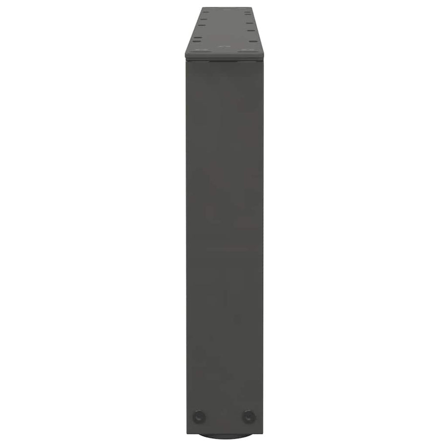 Eettafelpoten 2 st V-vormig 70x(30-31,3) cm staal antraciet