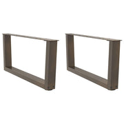 Coffee table legs 2 pcs V-shaped 70x(30-31.3) cm steel natural