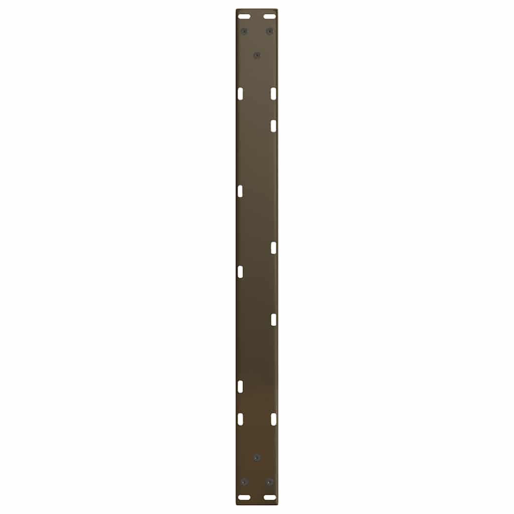 Eettafelpoten 2 st V-vormig 70x(30-31,3) cm staal naturel
