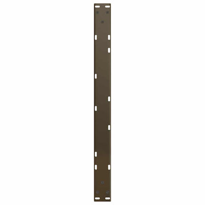 Eettafelpoten 2 st V-vormig 70x(30-31,3) cm staal naturel