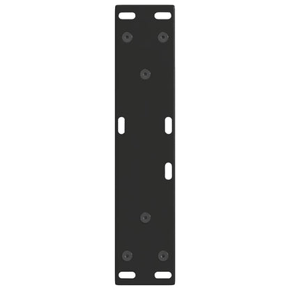 Eettafelpoten 2 st V-vormig 28x(42-43,3) cm staal zwart