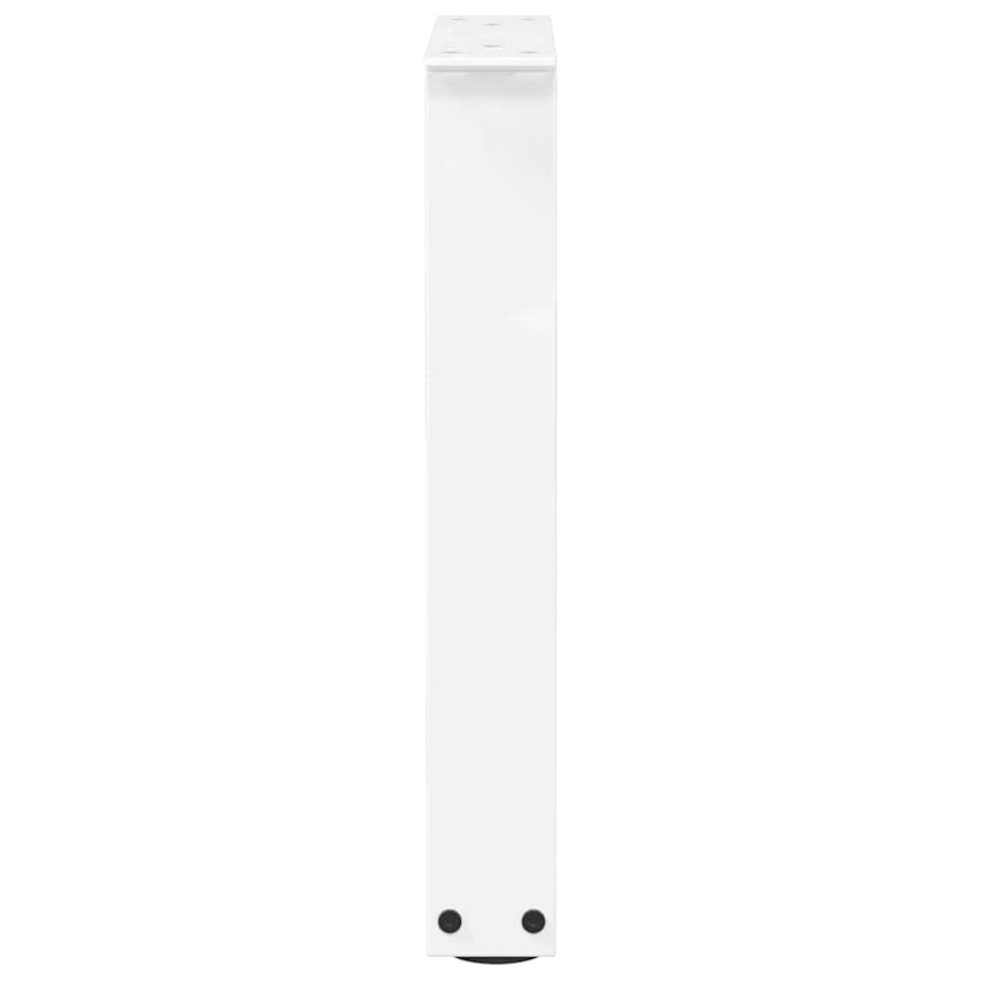 Eettafelpoten 2 st V-vormig 28x(42-43,3) cm staal wit