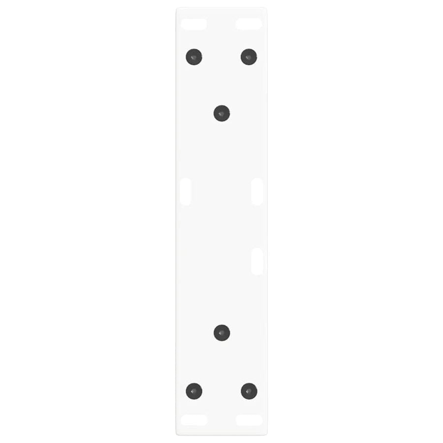 Eettafelpoten 2 st V-vormig 28x(42-43,3) cm staal wit