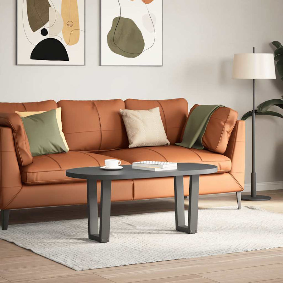 Eettafelpoten 2 st V-vormig 28x(42-43,3) cm staal antraciet