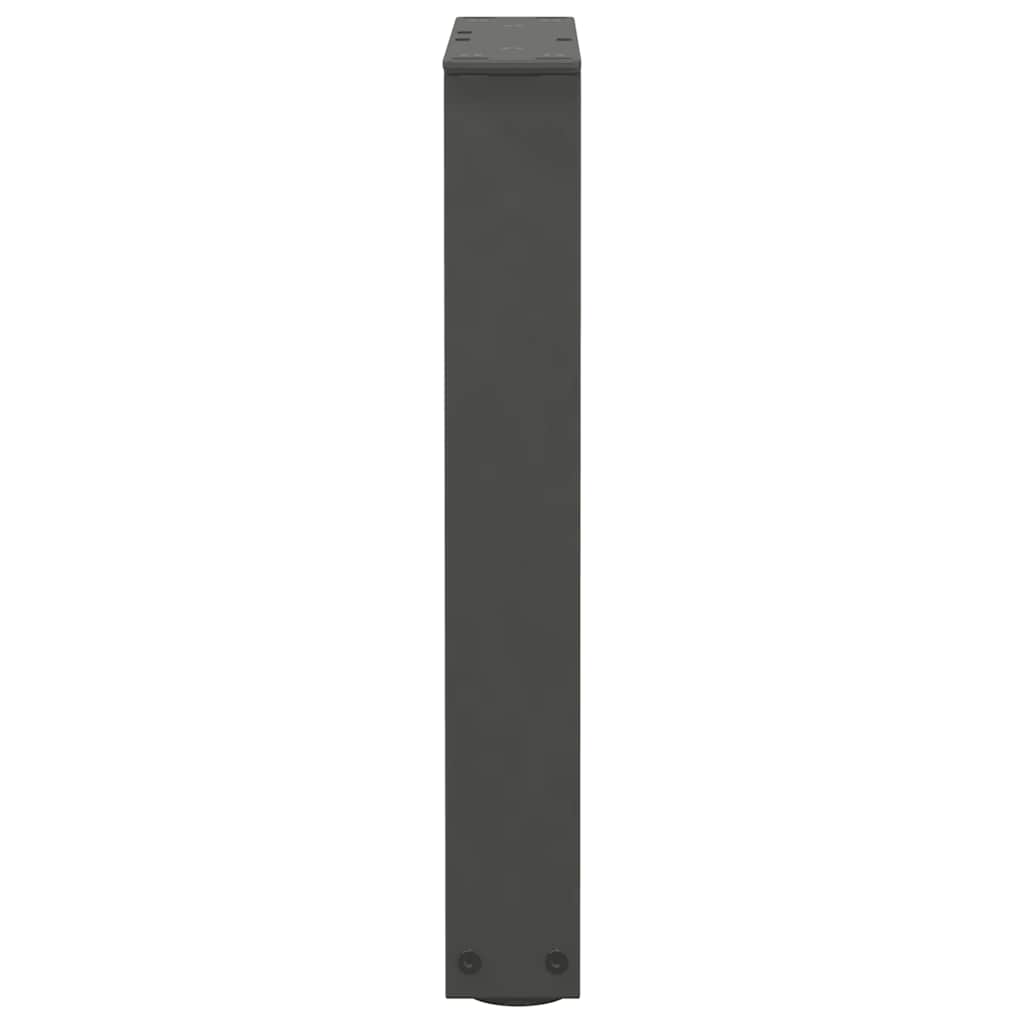 Eettafelpoten 2 st V-vormig 28x(42-43,3) cm staal antraciet