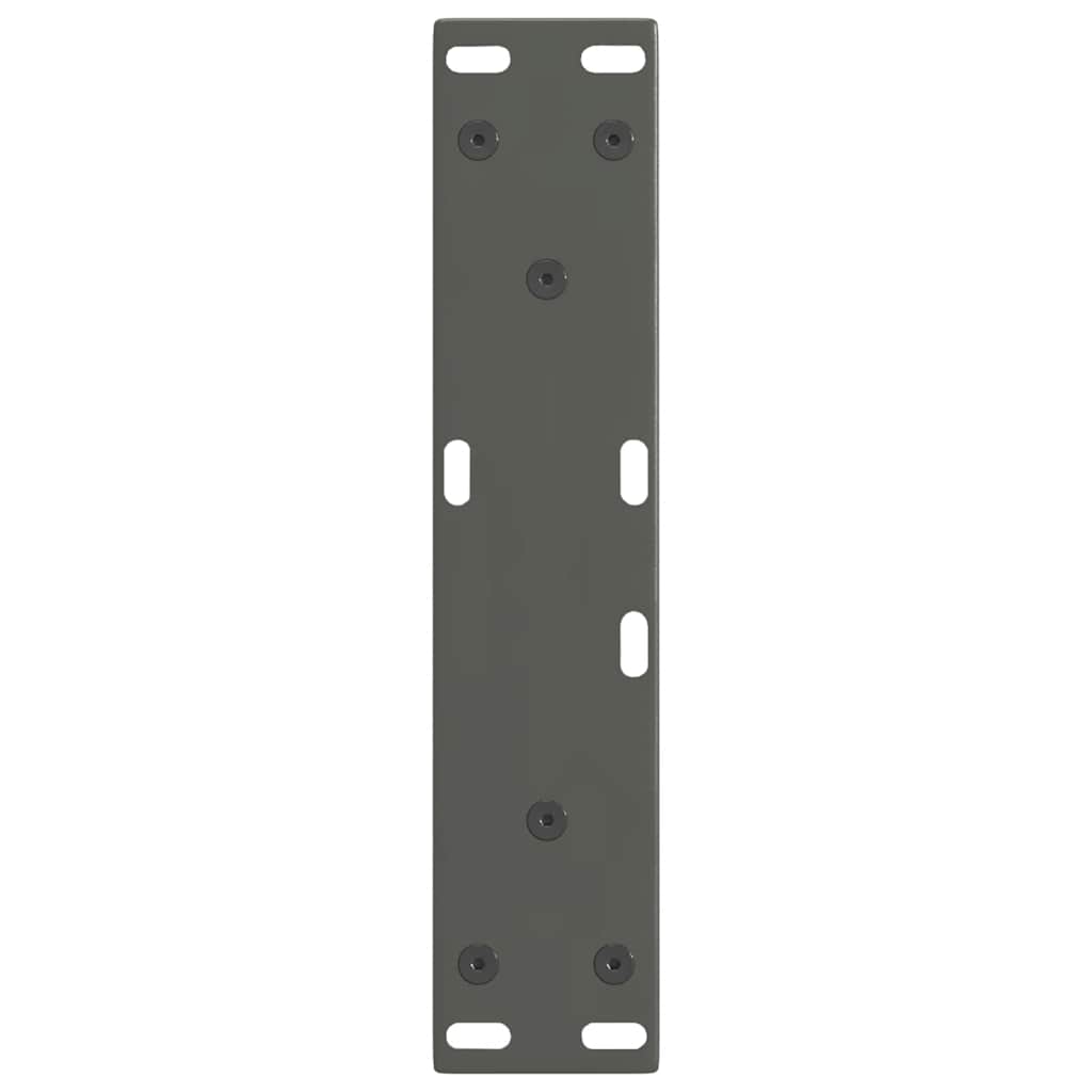Eettafelpoten 2 st V-vormig 28x(42-43,3) cm staal antraciet