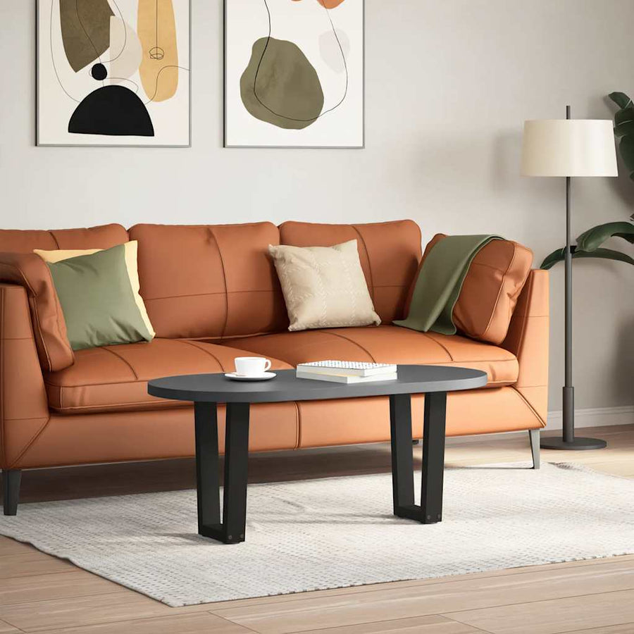 Eettafelpoten 2 st V-vormig 38x(42-43,3) cm staal zwart