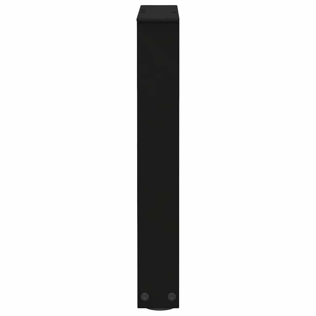Eettafelpoten 2 st V-vormig 38x(42-43,3) cm staal zwart