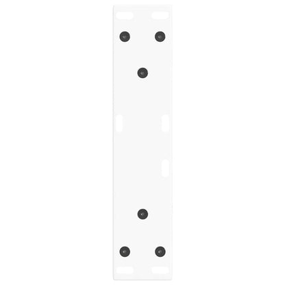 Eettafelpoten 2 st V-vormig 38x(42-43,3) cm staal wit