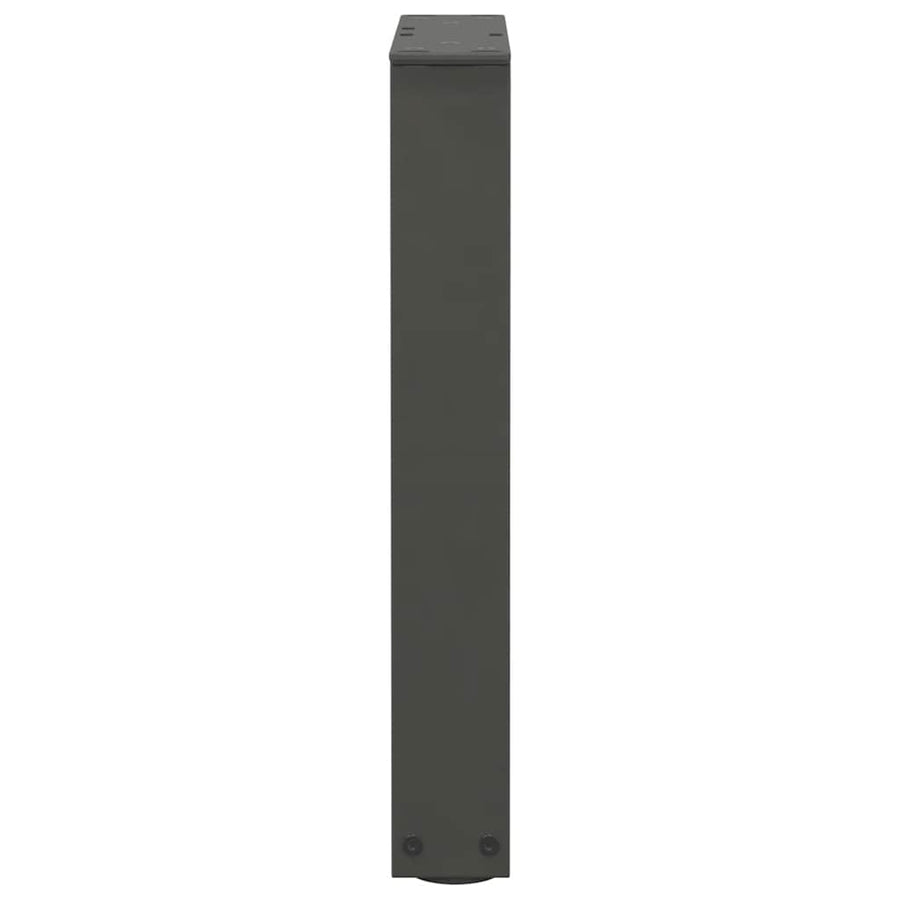 Eettafelpoten 2 st V-vormig 38x(42-43,3) cm staal antraciet