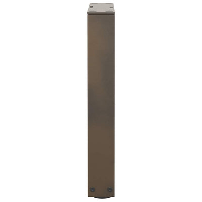 Eettafelpoten 2 st V-vormig 38x(42-43,3) cm staal naturel