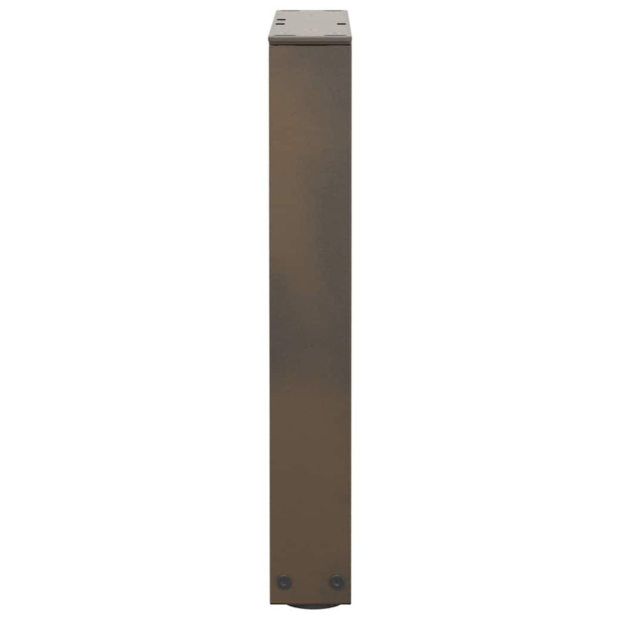 Eettafelpoten 2 st V-vormig 38x(42-43,3) cm staal naturel