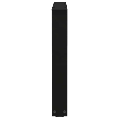 Eettafelpoten 2 st V-vormig 50x(42-43,3) cm staal zwart