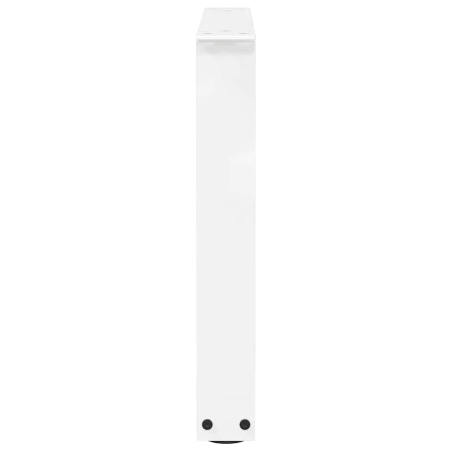 Eettafelpoten 2 st V-vormig 50x(42-43,3) cm staal wit