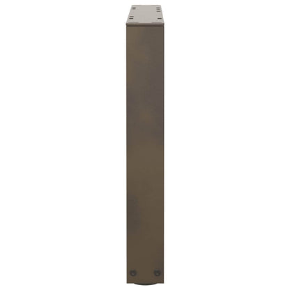 Eettafelpoten 2 st V-vormig 50x(42-43,3) cm staal naturel