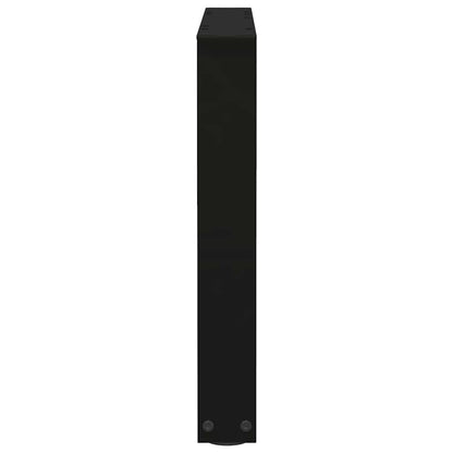 Eettafelpoten 2 st V-vormig 60x(42-43,3) cm staal zwart