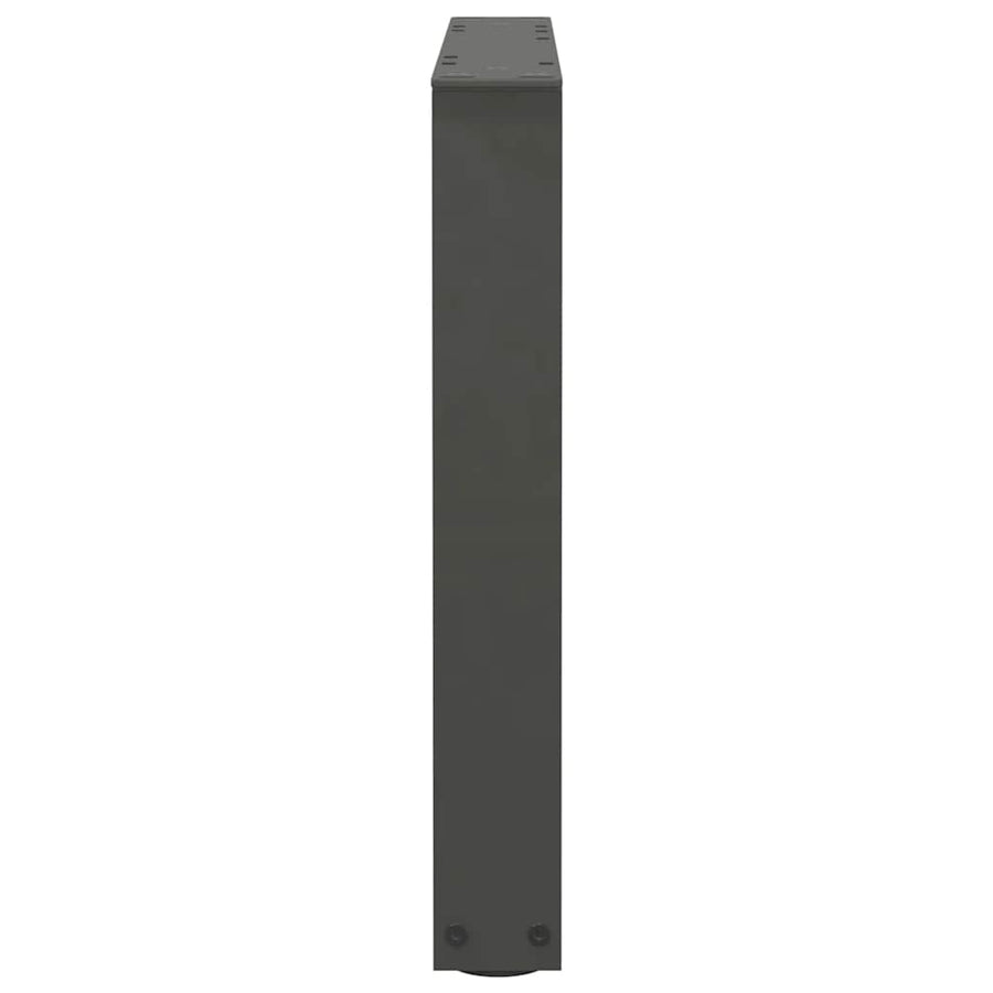 Eettafelpoten 2 st V-vormig 60x(42-43,3) cm staal antraciet