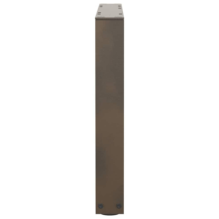 Eettafelpoten 2 st V-vormig 60x(42-43,3) cm staal naturel