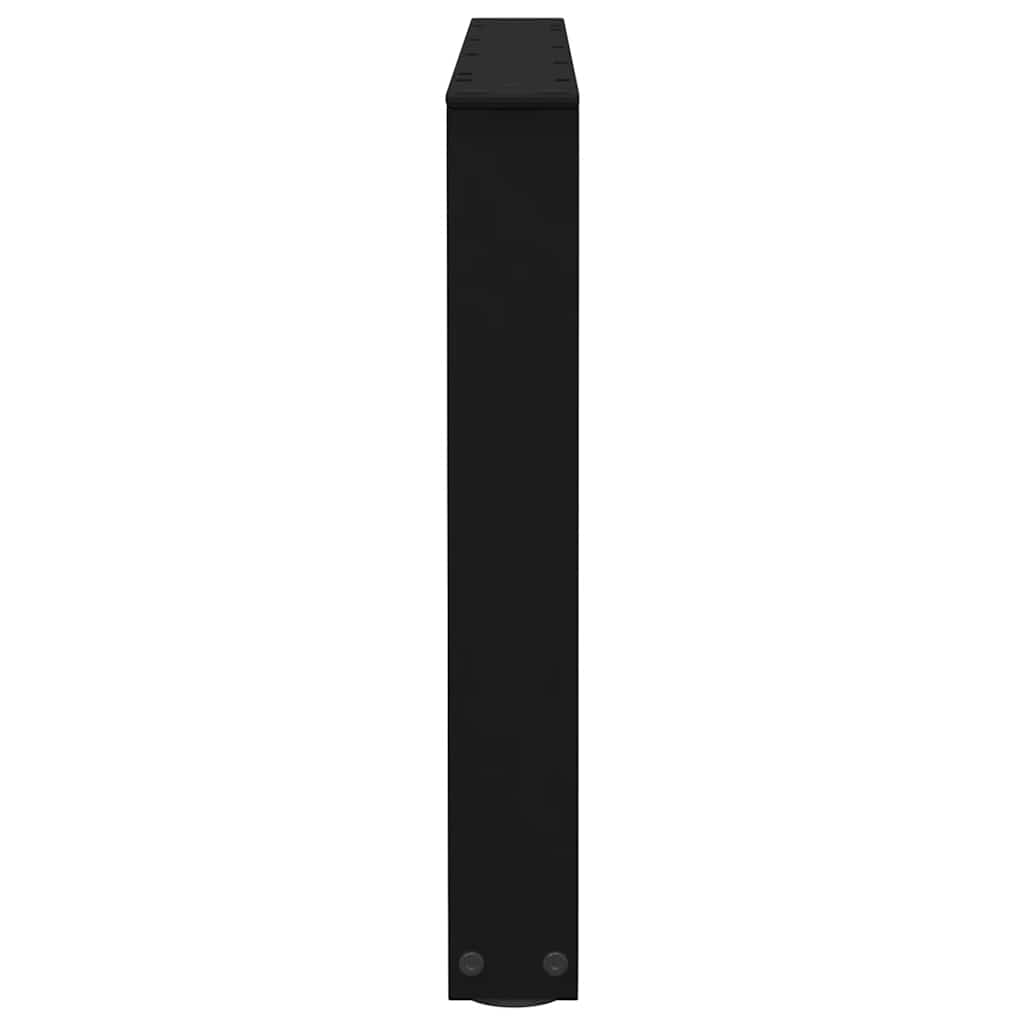 Eettafelpoten 2 st V-vormig 70x(42-43,3) cm staal zwart