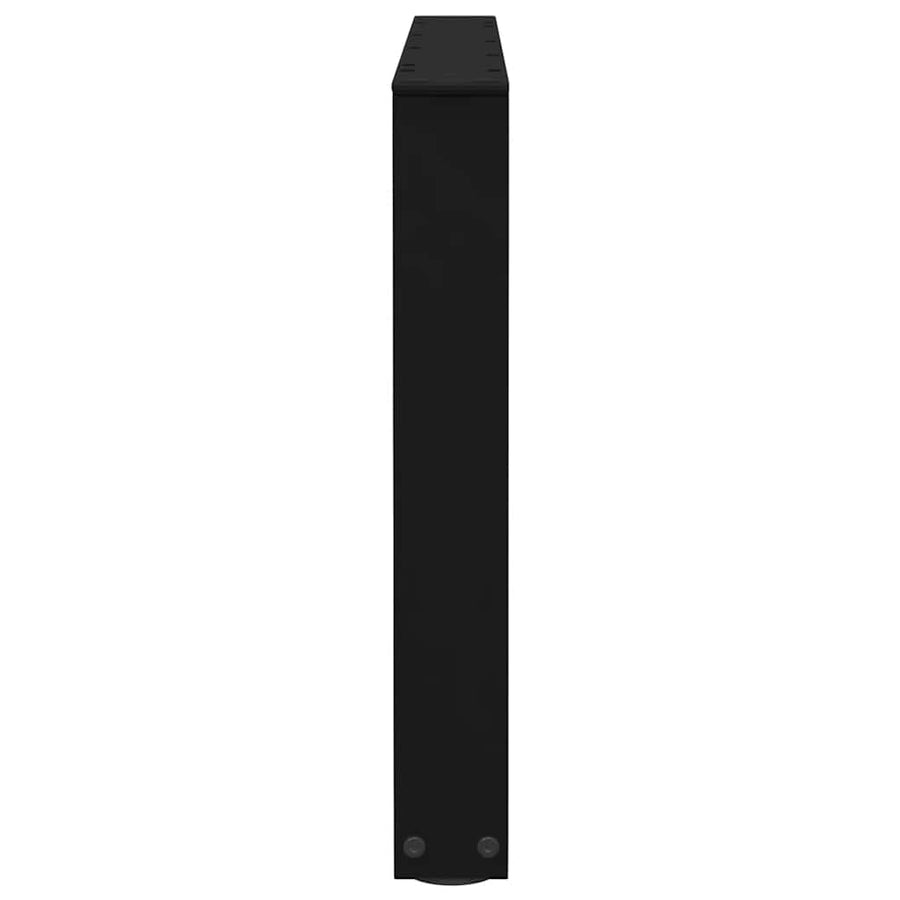 Eettafelpoten 2 st V-vormig 70x(42-43,3) cm staal zwart