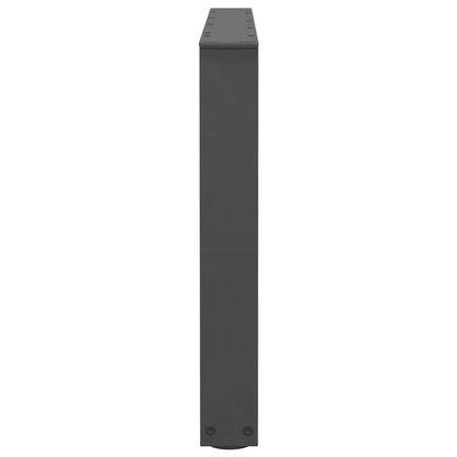 Eettafelpoten 2 st V-vormig 70x(42-43,3) cm staal antraciet