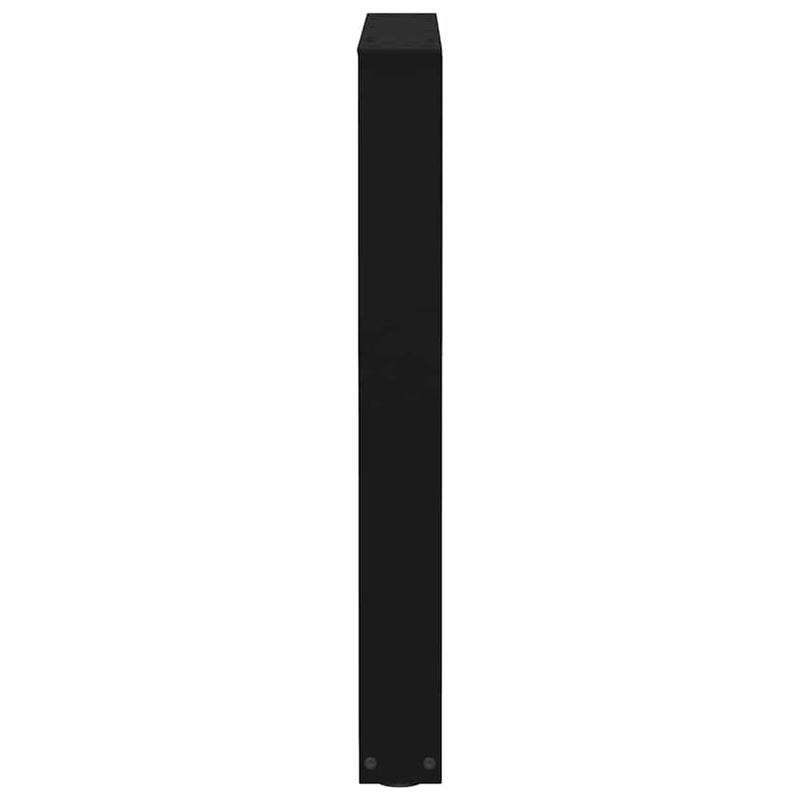 Eettafelpoten 2 st V-vormig 60x(72-73,3) cm staal zwart