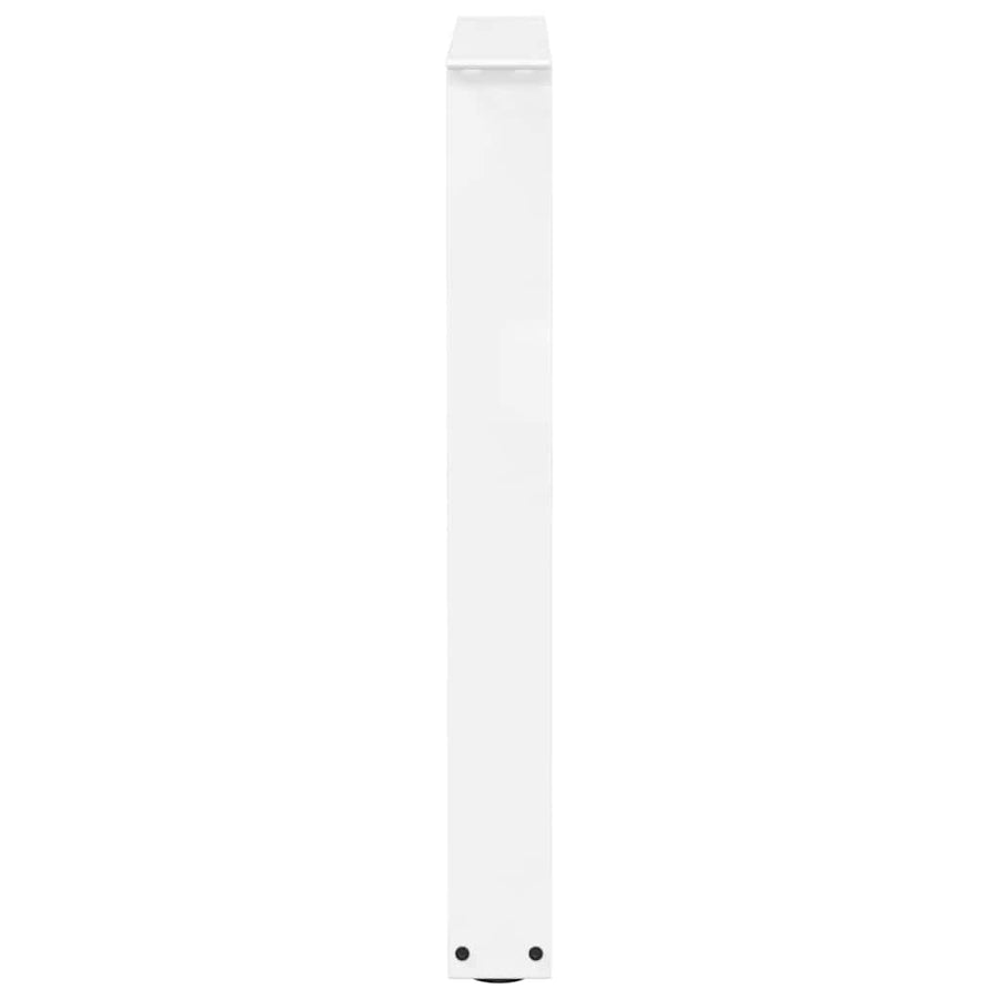 Eettafelpoten 2 St V-Vormig 60X(72-73,3) Cm Staal Wit 60 x (72-73.3) cm