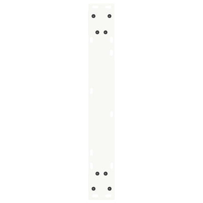 Eettafelpoten 2 St V-Vormig 60X(72-73,3) Cm Staal Wit 60 x (72-73.3) cm